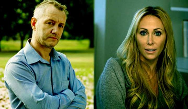A side by side picture of Baxter Neal Helson and Tish Cyrus